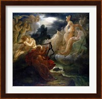 On the Bank of the Lora, Ossian Conjures up a Spirit with the Sound of his Harp, c.1811 Fine Art Print