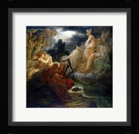 On the Bank of the Lora, Ossian Conjures up a Spirit with the Sound of his Harp, c.1811 Fine Art Print