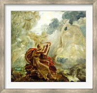 Ossian Conjures Up the Spirits with His Harp on the Banks of the River of Lora Fine Art Print