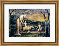 Our Lady with the Infant Jesus Riding on a Lamb with St John Fine Art Print
