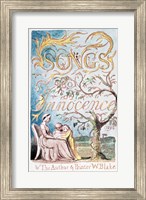 Songs of Innocence; Title Page, 1789 Fine Art Print