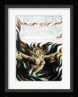 America a Prophecy; 'Thus wept the Angel voice', the emergence of Orc Fine Art Print