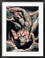 The First Book of Urizen; Man floating upside down, 1794 Fine Art Print