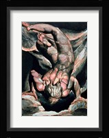 The First Book of Urizen; Man floating upside down, 1794 Fine Art Print