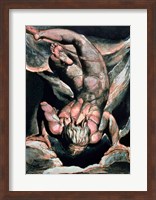 The First Book of Urizen; Man floating upside down, 1794 Fine Art Print