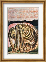 Book of Urizen; the creation of Urizen in material form by Los, 1794 Fine Art Print
