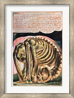 Book of Urizen; the creation of Urizen in material form by Los, 1794 Fine Art Print