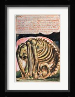 Book of Urizen; the creation of Urizen in material form by Los, 1794 Fine Art Print