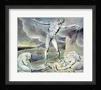 Illustrations of the Book of Job; Satan smiting Job with Sore Boils, 1825 Fine Art Print