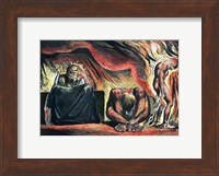 Jerusalem The Emanation of the Giant Albion;  Vala, Hyle and Skofeld, showing the crowned Vala Fine Art Print