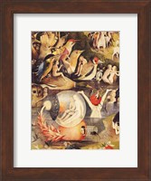 The Garden of Earthly Delights: Allegory of Luxury, people with birds detail Fine Art Print