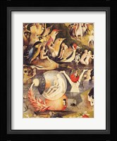 The Garden of Earthly Delights: Allegory of Luxury, people with birds detail Fine Art Print
