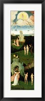 The Haywain: left wing of the triptych depicting the Garden of Eden, c.1500 Fine Art Print