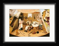 Gluttony, detail from the Table of the Seven Deadly Sins and the Four Last Things, c.1480 Fine Art Print