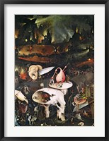 The Garden of Earthly Delights, Hell, right wing of triptych, c.1500 Fine Art Print
