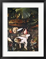 The Garden of Earthly Delights, Hell, right wing of triptych, c.1500 Fine Art Print