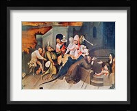 Triptych of the Temptation of St. Anthony, detail of the central panel Fine Art Print