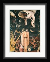 The Garden of Earthly Delights: Hell, detail from the right wing of the triptych, c.1500 Fine Art Print