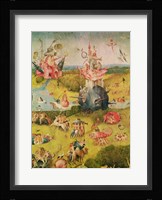 The Garden of Earthly Delights: Allegory of Luxury, central panel of triptych, c.1500 Detail Fine Art Print