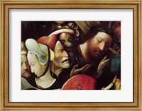 The Carrying of the Cross. detail of Christ and St. Veronica Fine Art Print