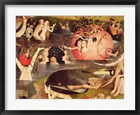 The Garden of Earthly Delights: Allegory of Luxury, horizontal detail of the central panel, c.1500 Fine Art Print
