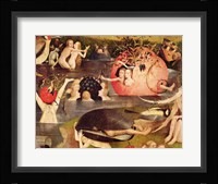 The Garden of Earthly Delights: Allegory of Luxury, horizontal detail of the central panel, c.1500 Fine Art Print