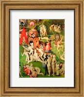 The Garden of Earthly Delights: Allegory of Luxury, vertical central panel of triptych, c.1500 Fine Art Print