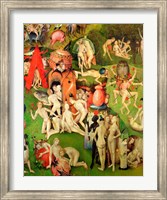 The Garden of Earthly Delights: Allegory of Luxury, vertical central panel of triptych, c.1500 Fine Art Print