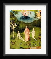 The Garden of Earthly Delights: The Garden of Eden, left wing of triptych, c.1500 Fine Art Print