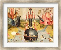 The Garden of Earthly Delights: Allegory of Luxury (yellow horizontal center panel detail) Fine Art Print