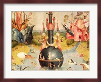 The Garden of Earthly Delights: Allegory of Luxury (yellow horizontal center panel detail) Fine Art Print