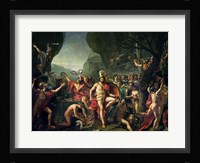 Leonidas at Thermopylae, 480 BC, 1814 Framed Print
