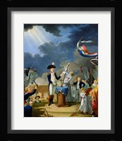 The Oath of Lafayette at the Festival of the Federation, 14th July 1790 Fine Art Print