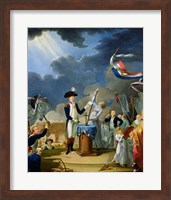 The Oath of Lafayette at the Festival of the Federation, 14th July 1790 Fine Art Print