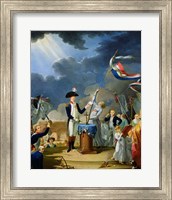 The Oath of Lafayette at the Festival of the Federation, 14th July 1790 Fine Art Print