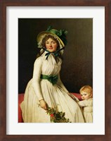 Madame Pierre Seriziat with her Son Fine Art Print