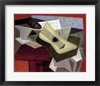 Guitar and Newspaper, 1925 Fine Art Print