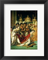 The Consecration of the Emperor Napoleon and the Coronation of the Empress Josephine, detail Fine Art Print