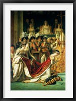 The Consecration of the Emperor Napoleon and the Coronation of the Empress Josephine, detail Fine Art Print
