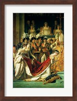 The Consecration of the Emperor Napoleon and the Coronation of the Empress Josephine, detail Fine Art Print