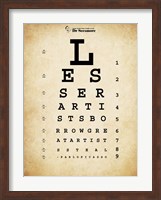 Picasso Eye Chart Fine Art Print