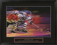 Goals - Hockey Framed Print
