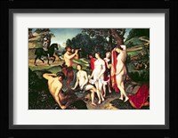 Diana Bathing, 1558 Fine Art Print