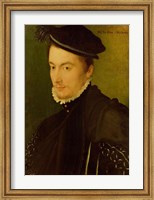 Portrait presumed to be Hercule-Francois de France Fine Art Print