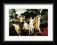 Diana bathing Fine Art Print