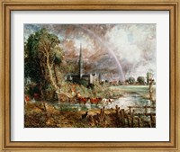 Salisbury Cathedral From the Meadows, 1831 Fine Art Print