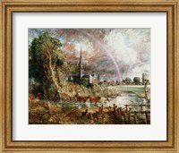 Salisbury Cathedral From the Meadows, 1831 Fine Art Print