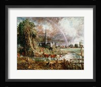 Salisbury Cathedral From the Meadows, 1831 Fine Art Print