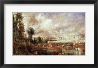 The Opening of Waterloo Bridge Framed Print