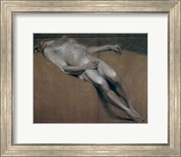 Study of a recumbent male nude Fine Art Print